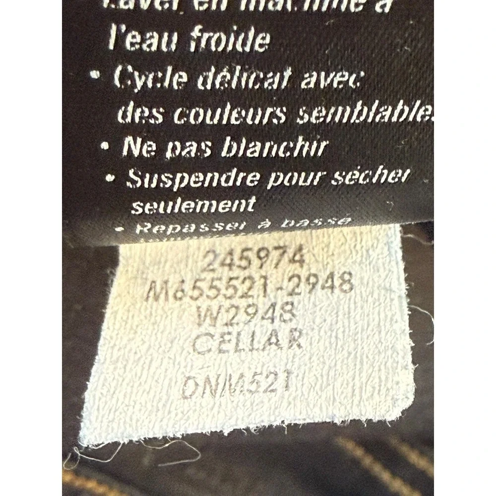 Paige Federal Slim Straight Jeans Mens 33 Cellar Dark Wash Made in‎ USA M655521